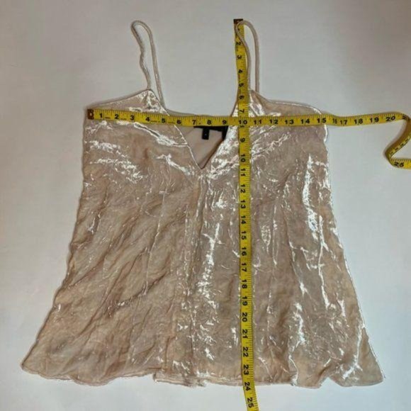 Theory Draped Crinked Velvet Tank Top - Picture 8 of 8